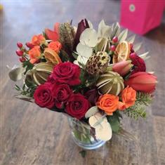 Festive Table Posy -  Hand Tied Bouquet