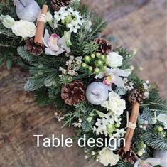 Narrow Table Arrangement 