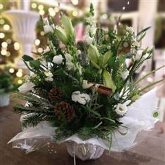 Large Festive Arrangement - White