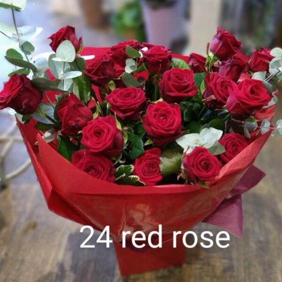 Rose bouquet -24 Red Rose Libby Ferris Flowers Norwich Florist